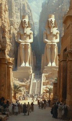 Egyptian Statues, Ancient Egyptian Cities, Good Morning My Friends, Egypt Concept Art, Good Morning My Friend, Visit Egypt, Egyptian Symbols