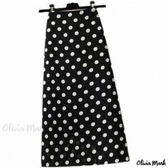 Olivia Mark - Polka Dot High-Waisted Midi Skirt - Fashionable Pencil Skirt Bodycon Midi Skirt, Skirts Midi High Waisted, Pencil Skirt Black, Bodycon Midi, Pleated Midi Skirt, Type A, Types Of Skirts, High Waisted Denim, Olivia Mark