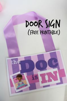 the door sign is free printable for kids to use