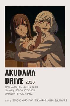 Akudama Drive, Filmy Vintage, Film Anime, Minimalist Movie Poster