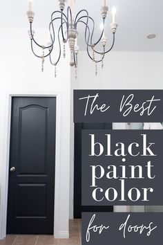 the best black paint color for doors