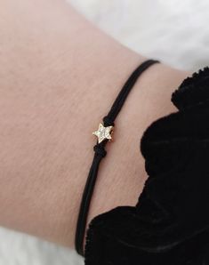 Tiny Star CZ Cubic Zirconia String Bracelet Adjustable Cord - Etsy Minimalist Adjustable Star Charm Jewelry, Adjustable Dainty Star Jewelry, Adjustable Minimalist Star Jewelry, Adjustable Everyday Bracelets With Star Charm, Adjustable Star Charm Bracelet For Everyday, Adjustable Everyday Bracelet With Star Charm, Adjustable Bracelets With Star Charm, Minimalist Star-shaped Cubic Zirconia Jewelry, Adjustable Friendship Bracelet With Star Charm