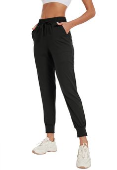 PRICES MAY VARY. ◆ Premium Design: These joggers pants are non-see thru, super lightweight and able to handle long legs with tapered elasticized cuffs to help showcase your unique curves with a flattering contour. They come with 2 side pockets and 1 in the back – allowing you to store your phone, earbuds, keys and other accessories ◆ High Waisted Features: We’ve designed a pair of super comfortable, daily wear pants for women to feel their very best. They include an elastic waistband that won’t Joggers With Pockets, Parents Christmas, Lululemon Joggers, Style Sweatpants, Tapered Joggers, Joggers Pants, Black Joggers, 4 Way Stretch Fabric, Golf Outfit