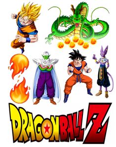 the dragon ball z characters are depicted in this image