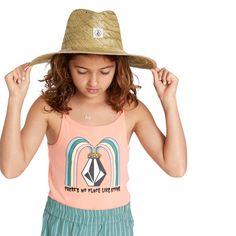 Now she can get that iconic south of the border vacation look in the Girls Shady Shade Hat, a wide brim straw hat with Volcom stone woven logo patch. Made of 100% straw, this hat is perfect for their beach adventures. Volcom was founded in 1991 as America's First Boarding Company and seamlessly combined the cultures of skateboarding, surfing, snowboarding, music and art through our Youth Against Establishment creative lens. This same energy continues to this day as we unite diverse lifestyles with our 'True To This' battle cry. We support anyone who is True To their passions...their 'This'. Summer Camping Hat, Six-panel, Khaki Camping Hat With Upf 50+, Southwestern Beach Hat, One Size Fits Most, Upf 50+ Brimmed Camping Hat, Summer Camping Snapback Hat, 5-panel, Toddler Boy Tops, Wide Brim Straw Hat, Same Energy, Battle Cry