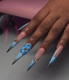 Ratchet Nails, Stilleto Nails Designs, Punk Nails, Dope Nail Designs, Short Square Acrylic Nails, Exotic Nails, Long Acrylic Nails Coffin, Acrylic Nails Coffin Pink, Long Square Acrylic Nails