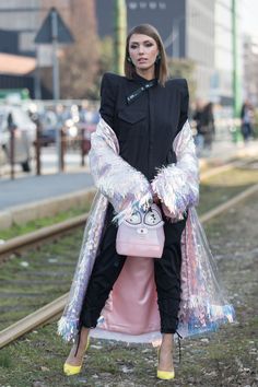 Can’t-Miss Milan Fashion Week 2019 Street Style | StyleCaster Yellow Heels