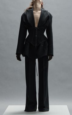 Structured Fashion, Toni Maticevski, Oversized Pants, Modern Womens Fashion, Winter Inspo, Dark Style, Black Suit, Future Fashion, Formal Outfit