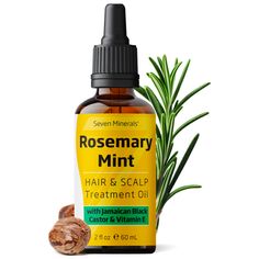 RosemaryOil_Castor Rosemary Oil For Hair Growth, Softer Hair, Hair For Men, Stop Hair Breakage, Rosemary Oil For Hair, Oil For Hair Growth, Oils For Men, Mint Hair, Best Hair Care Products