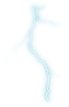 a white background with blue lightning streaks