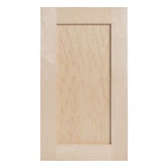 an unfinished door with wood grains on the front and side panel, as well as a