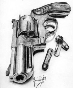 Skiching Drawing Ideas, Glock19 Drawing, Beautiful Things To Draw, Revolver Drawing, Pencil Art Drawings Realistic, Realistic Drawing Ideas, Drawing Ideas Realistic, Interesting Sketches, Hyper Realistic Drawings