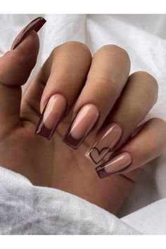 Brown Acrylic Nails, Girly Acrylic Nails, Her Nails, Short Square Acrylic Nails, Shiny Nails, Acrylic Nails Coffin Short, Short Acrylic Nails Designs, Square Acrylic Nails, Fire Nails