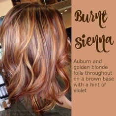 Absolutely in love with the color pallet! Definitely wanna do for the summer! Blonde Foils, Red And Blonde, Rambut Brunette, Hair Color Auburn, Hair Color Highlights, Trendy Hair Color, Auburn Hair, Hair Color And Cut, New Hair Colors