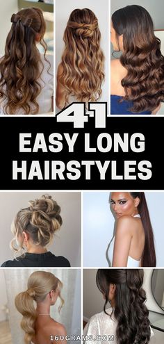 Save this pin for 41 easy and chic hairstyles for long hair that will elevate your look instantly. From simple braids to elegant updos, these styles are perfect for any occasion. #LongHairStyles #EasyHairstyles #ChicHairGoals Court Hairstyles For Women Long Hair, Cute Simple Long Hairstyles, Hairstyles For Girls With Long Hair, Easy Hairstyles For Formal Events, Birthday Hairstyles For Long Hair, Classy Braided Hairstyles, Chic Hairstyles For Long Hair, Long Hair Dos, Girls Haircuts