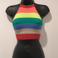 This Uo Striped Colored Halter Top Is Exactly What You Need For Coachella Or Any Music Festival. Look The Part. Fill Coverage! 100% Cotton. Imported. I Have Only Two Of These In White. 1x Xs And 1x S The Rest Are Multi Colored. Please Lmk If You Want Multi Color Or White. Bin11-#2 Bin13-#1 Rainbow Sleeveless Fitted Top, Rainbow Fitted Sleeveless Top, Fitted Rainbow Sleeveless Top, Summer Red Cotton Halter Top, Fitted Color Block Beach Tops, Colorful Fitted Tops For Beach, Red Cotton Halter Top For Summer, Casual Fitted Multicolor Halter Top, Fitted Color Block Tops For Beach