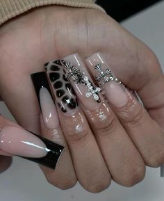 Nails ideas Black Nail Inspo, Nails Videos, Euphoria Nails, Deco Nails, Winter Nails Acrylic, Basic Nails, Girly Acrylic Nails, Classic Nails