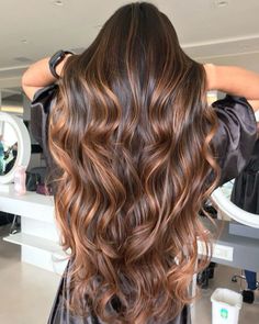 Full Hair Color With Highlights, Hair Color Ideas For Graduation, Balayage For Brown Eyes, Dark Hair Color Ideas For Summer, Golden Balayage On Dark Hair, Cinnamon Highlights On Brown Hair, Honey Caramel Balayage On Dark Hair, Warm Caramel Balayage Honey, Haircut Photography