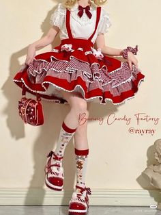 Kawaii Fantasy Outfit, Lovecore Clothing, Mushroomcore Outfits, Lovecore Dress, Lotia Fashion, Lovecore Clothes, Lovecore Outfits, Lovecore Fashion, Lolita Outfits