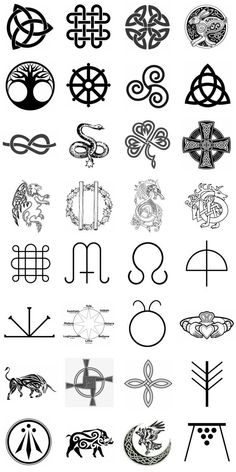 an image of various symbols and their meanings