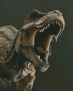 an image of a dinosaur with its mouth open