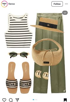 Casual Chic Outfit, Looks Chic, Pinterest Fashion, July 1, Fashion Mistakes, 10 Pounds, Striped Tank, Spring Summer Outfits, Outfits Casuales