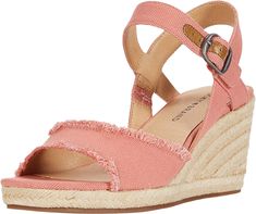 PRICES MAY VARY. Ripped and frayed, these wedge sandals are an upgrade to your favorite warm weather style. Platform measures approximately 0.5 inches Memory foam insole Canvas upper wedge Rubber sole 2023 Shoes, Shoes Spring, Espadrille Wedge, Comfortable Sandals, Women Sandals, Wedge Espadrille, Wedge Sandal, Coral Color, Espadrilles Wedges