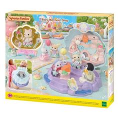 the baby mermaid shop playset is in its box