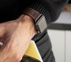 This premium leather watch band is carefully handcrafted from full-grain calfskin and hand-sewn with waxed thread. These straps are great straps to watch "come alive" with use and complement the look of the Apple Watch series.Over time, a Roarcraft leather watch strap will darken in color and deepen in tone achieving a rich and unique patina that is as individual as you are. Apple Watch Series Ultra, 8, 7, SE, 6, 5, 4, 3Apple Watch is not included. If you prefer silver buckle & spring bar adapte Apple Watch Bands Mens, Icon Jewelry, Apple Watch Leather Strap, Apple Watch Leather, Apple Watch Bands Leather, Apple Watch Models, Apple Watch 38mm, 38mm Apple Watch Band, Leather Watch Strap