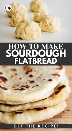 Sourdough Naan Bread. Sourdough Discard Flatbread, Discard Flatbread, Sourdough Naan Bread, Naan Flatbread Recipes, Sourdough Flatbread Recipe, Sourdough Naan, Sourdough Flatbread, Garlic Butter Recipe