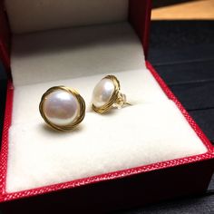 Use coupon code BESTDEAL1 for order over $250 will get 30% off discount, Thank you! Use coupon code BESTDEAL1 for order over $250 will get 30% off discount, Thank you! ★ SUPERIOR QUALITY: These 14k gold Filled dainty stud earrings are made entirely from 14K Gold filled and natural pearl. ★QUALITY CONTRO: These earrings come as a pair &14k gold filled-backs (option). * Jewelry is packaged and shipped in a delicate jewelry gift box. ★Features * Material: 14K Gold filled * Available Gold Color: Yellow Gold Bridal Earrings As Gift, Rose Gold Plated Round Pearl Earrings, Rose Gold Plated Pearl Earrings, Gold Plated Round Pearl Earrings Fine Jewelry, Fine Jewelry Gold Plated Round Pearl Earrings, 14k Gold Pearl Earrings For Anniversary, Gold Plated Round Pearl Earrings For Formal Occasions, Gift Yellow Gold Round Pearl Earrings, Yellow Gold Round Pearl Earrings Gift