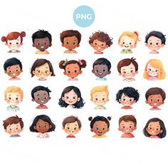 an image of people with different facial expressions on their faces and the words png above them