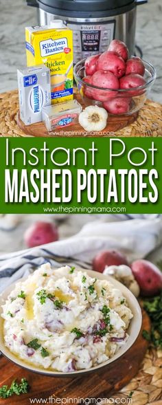 the instant pot mashed potatoes recipe is ready to be eaten