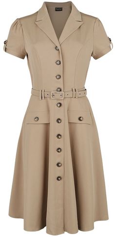 Safari Dresses Woman, Safari Outfit Women, Safari Outfit, Safari Outfits, Uniform Style, Safari Dress, Warner Music Group, New Blouse Designs, 50s Dresses