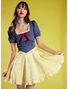 Her Universe Disney Snow White And The Seven Dwarfs Sweetheart Dress Fall Festival Outfit, Snow White Outfits, First Disney Princess, Outfit Shein, Snow White Dresses, Snow White Costume, Disney 2024, Disney Dress, Snow White Disney