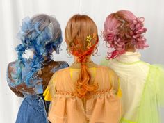 Κούρεμα Bob, Three Girls, Fishtail Braid, Colored Hair, American Beauty, Dream Hair, Hair Art