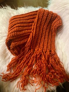 Handmade Super Soft Scarf (color:Apricot) 🧡  *Only 1 available Scarf Aesthetic, Scarf Colors, Fall Scarf, Orange Scarf, Soft Scarf, Fall Scarves, Hooded Scarf, Autumn Season, Only 1