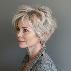 50 Haircuts for older women with thin hair To Boost Volume Older Hair, Versatile Haircut, Style Bangs, Haircuts For Older Women, Gray Hair Cuts, Cute Haircuts, How To Style Bangs, Fuller Hair, Short Hair Balayage