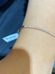 1.00 Carat Natural Diamond Flexible Half Way Round Bangle Bracelet G SI 14K Rose Gold 7'' 100% Natural Diamonds, Not Enhanced in any way Round Cut Flexible Diamond Bracelet 1.00CT G-H SI 14K Rose Gold, 5 gram, prong 7 inches in length 2.5 mm in width 41 diamonds B5859-1P ALL OUR ITEMS ARE AVAILABLE TO BE ORDERED IN 14K WHITE, ROSE OR YELLOW GOLD UPON REQUEST. All Chains of Pendants and Necklaces Can be Requested in 16'' or 18'' Length. . This item is proudly handcrafted in the USA. Perfect gift Fine Jewelry Rose Gold Bracelets With Vvs Clarity, Anniversary Rose Gold Tennis Bracelet With Brilliant Cut, Rose Gold Vvs Clarity Bracelet, Rose Gold Tennis Bracelet With Diamond Accents, Rose Gold Tennis Bracelet With Prong Setting, Anniversary Rose Gold Tennis Bracelet With Diamond Accents, Fine Jewelry Rose Gold Tennis Bracelet With Prong Setting, Rose Gold Brilliant Cut Diamond Bracelet For Anniversary, Rose Gold Tennis Bracelet For Anniversary