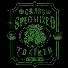 the logo for grass specialized trainer, which is green and has an image of a pig on