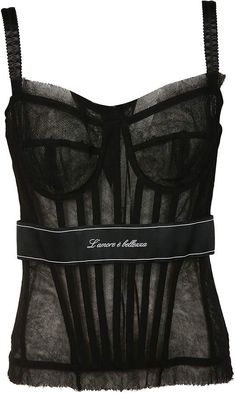 Lace Bustier Top, Lace Bustier, Bustier Top, Urban Chic, Italian Style, Kids Design, Black Lace, Spaghetti Strap, Dolce And Gabbana