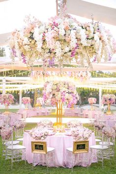 Lavender And Sage Reception, Lavender Gold White Wedding, Lavender Pink Wedding Theme, Lilac And Turquoise Wedding, Pastel Themed Wedding Reception, Lavender And Ivory Wedding Decor, Pink Purple And White Bouquet, Lavender And Blush Wedding Theme, Lilac Wedding Theme Decor Receptions