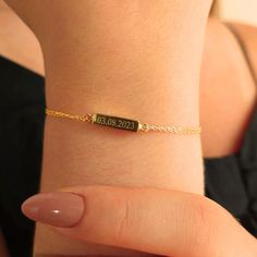 A Timeless Tribute: Memorial Bar Name Bracelet Honor the memory of a loved one with our Memorial Bar Name Bracelet, a cherished keepsake available in Silver or 14K Gold. This bracelet allows you to carry the memory of your beloved with you, creating a lasting tribute that's both elegant and deeply meaningful. ✨ Memorial Keepsake: The discreet bar design conceals a precious compartment, allowing you to hold a small portion of ashes or a meaningful keepsake close to your heart. 📅 Date of Remembra Rectangular Engraved Gold Bracelet Gift, Yellow Gold Rectangular Name Bracelet As Gift, Rectangular Yellow Gold Name Bracelet For Gifting, Rectangular Yellow Gold Name Bracelet As Gift, Minimalist Name Bracelet With Engraving For Anniversary, Personalized Minimalist Gold Bracelet For Wedding, Personalized Gold Nameplate Bracelet For Wedding, 14k Gold Name Bracelet With Engraving For Anniversary, Personalized Nameplate Gold Bracelet For Wedding