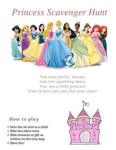 the princess scavenger hunt is here to help kids learn how to use it