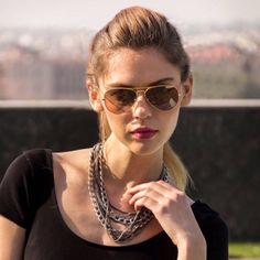 A Classic, Must Have Piece. Brown Lens And Gold Frame Aviator Sunnies That Go With Everything. Sorry, No Trades. Summer Silver Aviator Sunglasses, Modern Glass Glasses Chains, Metal Glasses Chains For Summer, Summer Metal Glasses Chains, Chic Summer Glasses Chains, Chic Aviator Sunglasses With Glass Lenses, Hugo Boss Women, Ray Ban Women, Christian Dior Sunglasses