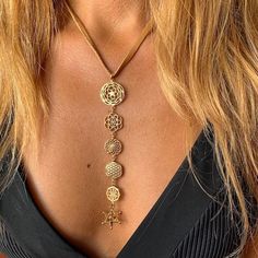 Sacred Geometry Necklace, Venus Rose Sacred Geometry, Esoteric Jewelry, Venus Jewelry, Sacred Geometry Clothing, Sacred Geometry Jewelry, Sacred Jewelry, Brass Jewellery, Inexpensive Jewelry