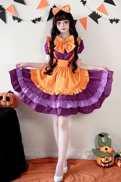 ❤︎Halloween Dark Maid Cosplay Dress❤︎ Cosplay Maid, Maid Cosplay, Maid Dress, Cosplay Dress, Lolita Dress, Skirt Outfits, Dress Skirt, Halloween, Anime