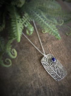 Nature Inspired Botanical Jewelry with Blue Lapis, Real Leaf Jewelry, Statement Necklace with Blue G Blue Leaf-shaped Jewelry For Gift, Blue Leaf-shaped Jewelry Gift, Blue Sterling Silver Birth Flower Jewelry, Blue Sterling Silver Jewelry With Birth Flower, Handmade Blue Leaf-shaped Jewelry, Nature-inspired Sterling Silver Birthstone Jewelry, Real Leaf, Compass Pendant, Earrings Handmade Dangle