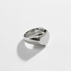 Silver Heart Signet Ring - Biella Vintage Trendy Silver Heart-shaped Ring, Trendy Silver Heart Ring For Anniversary, Trendy Silver Heart Rings, Modern Heart-shaped Promise Ring, Modern Heart Shaped Promise Ring, Modern Heart-shaped Ring For Everyday Wear, Modern Silver Heart Rings, Modern Heart-shaped Rings For Valentine's Day, Modern Everyday Heart-shaped Ring