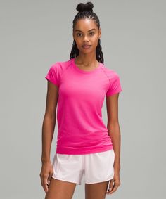 Swiftly Tech Short-Sleeve Shirt 2.0 | Women's Short Sleeve Shirts & Tee's | lululemon Lululemon Swiftly Tech Short Sleeve, Lululemon Shirt, Swiftly Tech Short Sleeve, Lululemon Swiftly Tech, Swiftly Tech, Short Sleeve Shirt Women, Cute Preppy Outfits, Lululemon Shorts, Lululemon Women